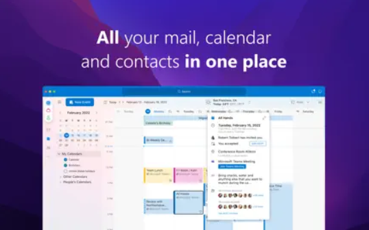 calendar outlook mac